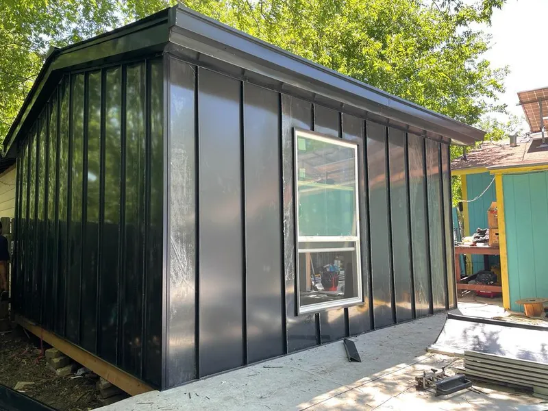 Black standing seam metal wall panels for Metal Roof Installation in Mount Hope